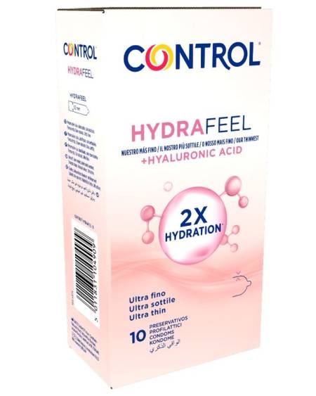 CONTROL - HYDRAFEEL PRESERVATIVOS ULTRAFINOS CON ÁCIDO HIALURÓNICO 10 UDS