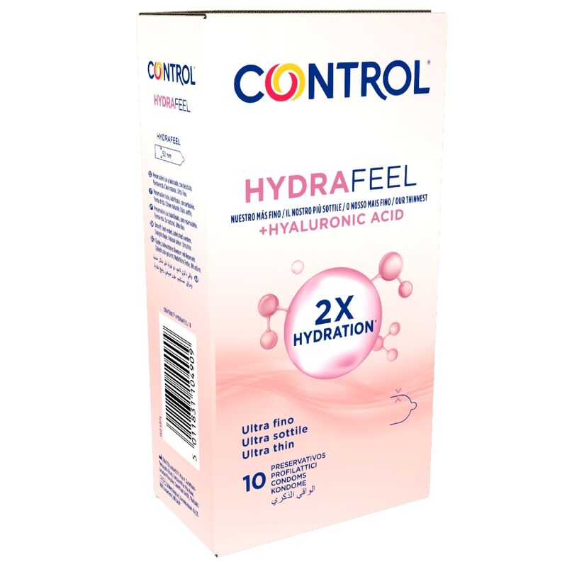 CONTROL - HYDRAFEEL PRESERVATIVOS ULTRAFINOS CON ÁCIDO HIALURÓNICO 10 UDS