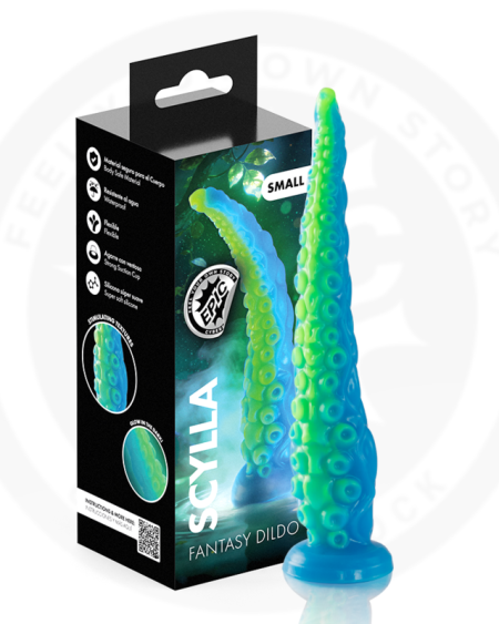 EPIC - SCYLLA DILDO TENTÁCULO FINO FLUORESCENTE TAMAÑO PEQUEÑO
