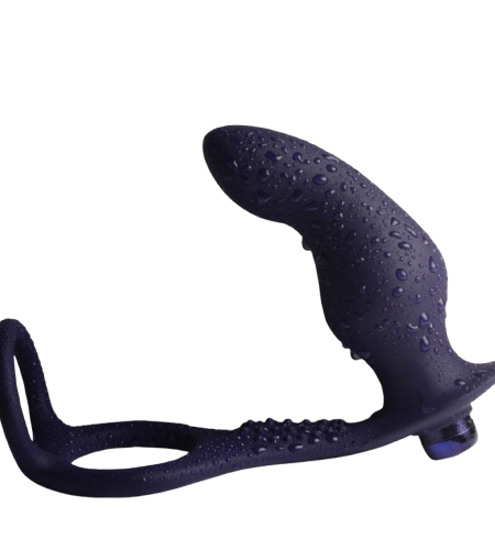 ROCKS-OFF - NOVA ZENTURIAN PLUG PROSTÁTICO VIBRADOR CON ANILLOS 16 MODOS AZUL OSCURO