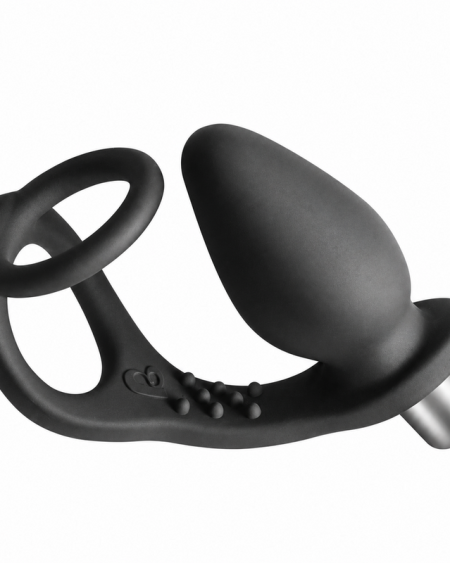 ROCKS-OFF - RO-ZEN ESTIMULADOR PROSTÁTICO VIBRADOR CON DOBLE ANILLO 7 VELOCIDADES NEGRO