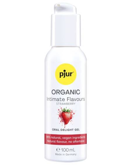 PJUR - ORGANIC INTIMATE FLAVOURS GEL ÍNTIMO ORAL SABOR FRESA 100 ML