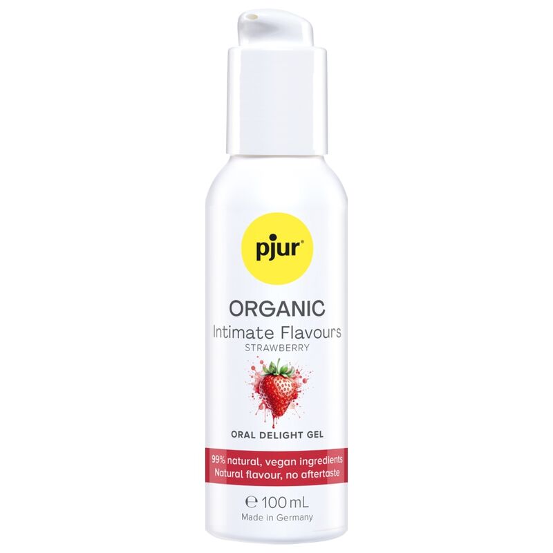 PJUR - ORGANIC INTIMATE FLAVOURS GEL ÍNTIMO ORAL SABOR FRESA 100 ML