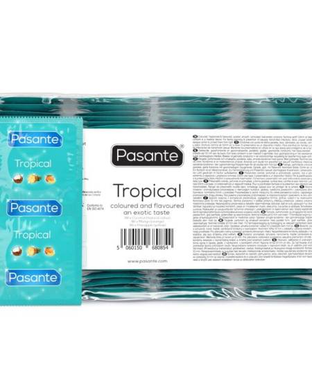 PASANTE – Preservativos Sabores Tropical Bolsa 144 Unidades