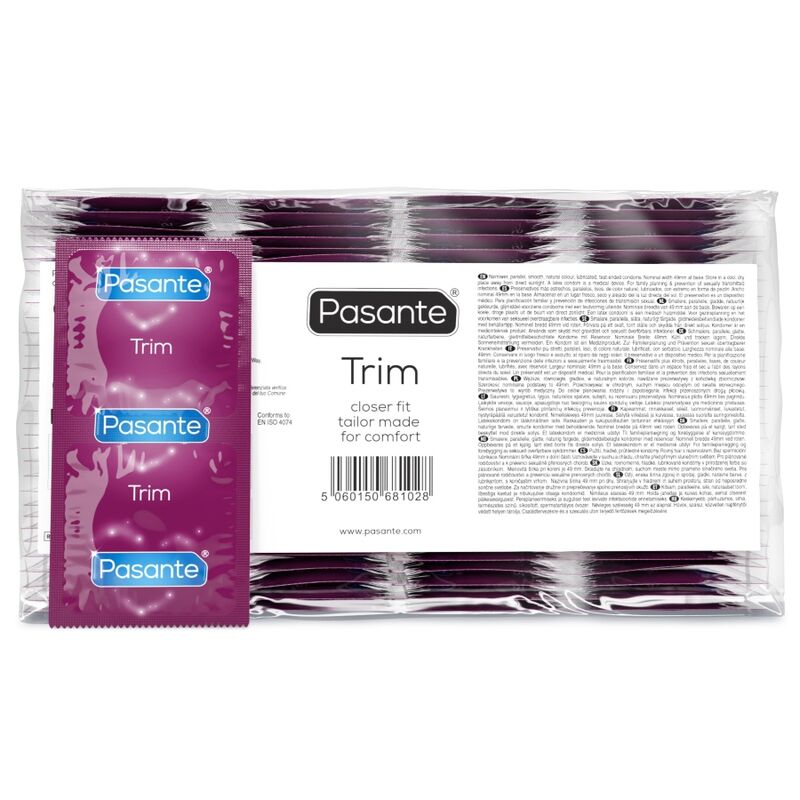 PASANTE – Preservativo Trim Ajustado Bolsa 144 Unidades