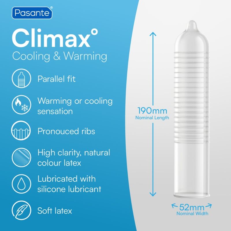 PASANTE – Climax 6 Efeito Calor + 6 Efeito Frio / 12 Unidades