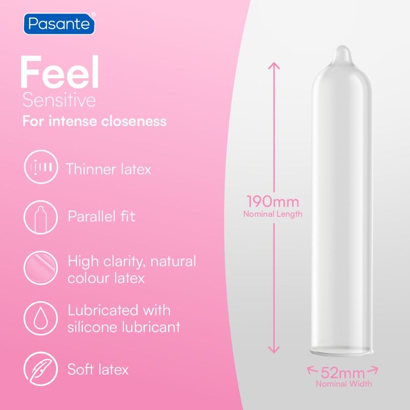 PASANTE – Preservativo Sensitive Bolsa 144 Unidades