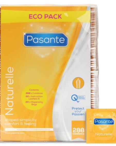 PASANTE – Preservativo Eco Pack Naturelle Bolsa 288 Unidades