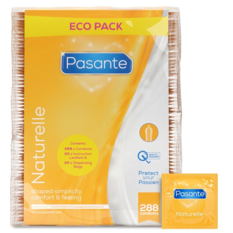 PASANTE – Preservativo Eco Pack Naturelle Bolsa 288 Unidades