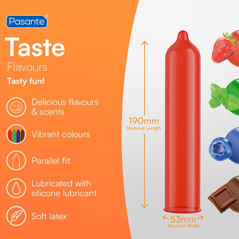 PASANTE – Preservativo Sabor Arando Bolsa 144 Unidades
