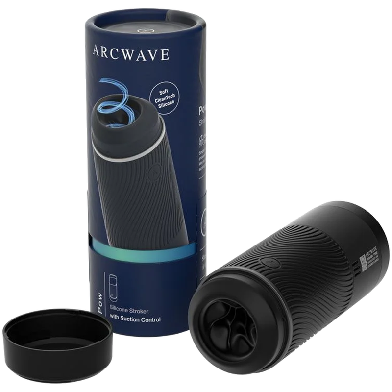 ARCWAVE - POW MASTURBADOR MANUAL CON CONTROL DE SUCCIÓN NEGRO
