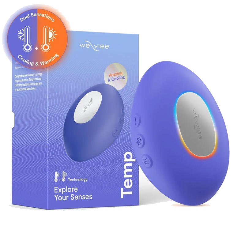 WE-VIBE - TEMP VIBRADOR CON FUNCIÓN DE CALOR Y FRÍO AZUL LAVANDA
