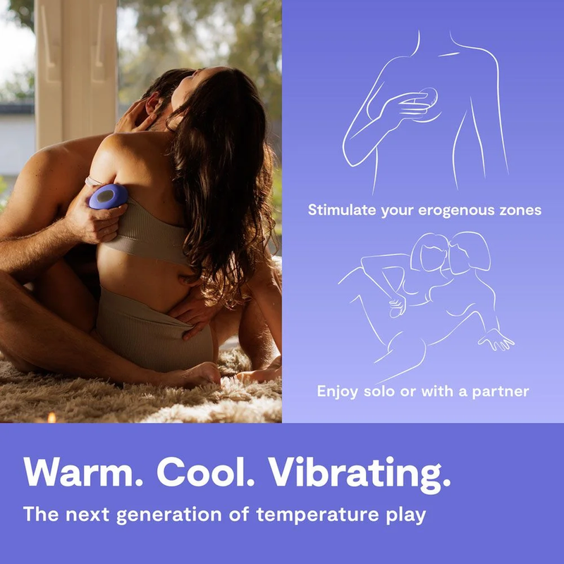 WE-VIBE - TEMP VIBRADOR CON FUNCIÓN DE CALOR Y FRÍO AZUL LAVANDA