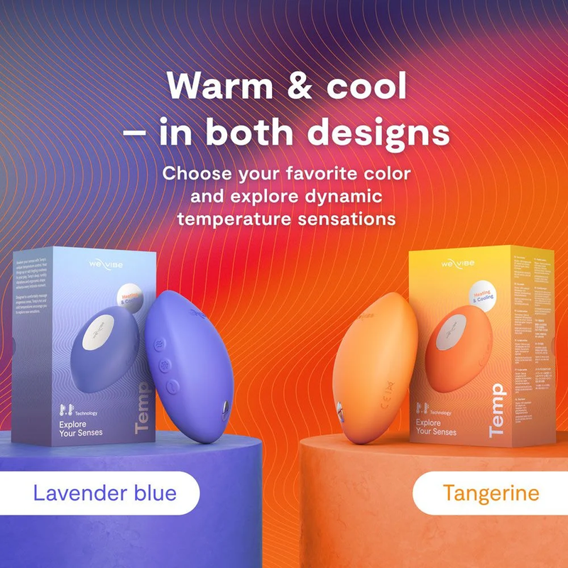 WE-VIBE - TEMP VIBRADOR CON FUNCIÓN DE CALOR Y FRÍO MANDARINA