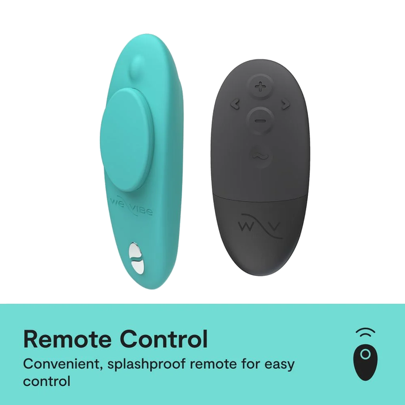 WE-VIBE - MOXIE+ VIBRADOR PARA BRAGUITAS CON CLIP MAGNÉTICO AGUA