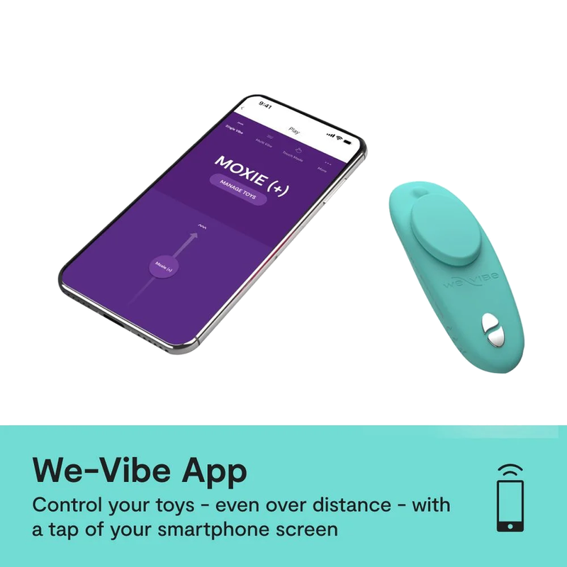WE-VIBE - MOXIE+ VIBRADOR PARA BRAGUITAS CON CLIP MAGNÉTICO AGUA