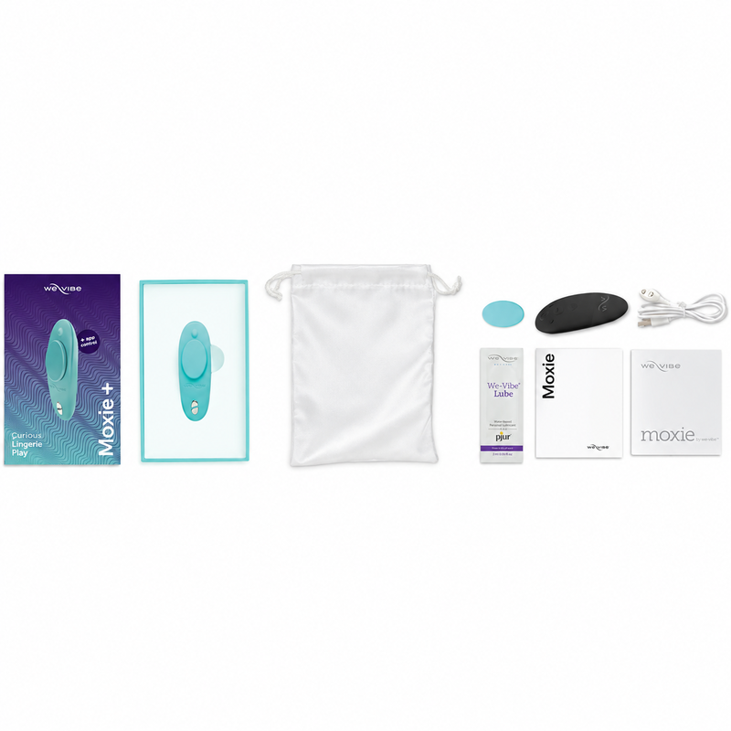WE-VIBE - MOXIE+ VIBRADOR PARA BRAGUITAS CON CLIP MAGNÉTICO AGUA