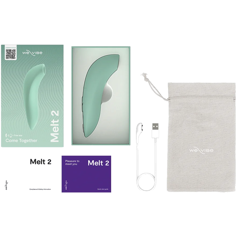 WE-VIBE - MELT 2 ESTIMULADOR CLITORIANO POR ONDAS DE AIRE VERDE SALVIA