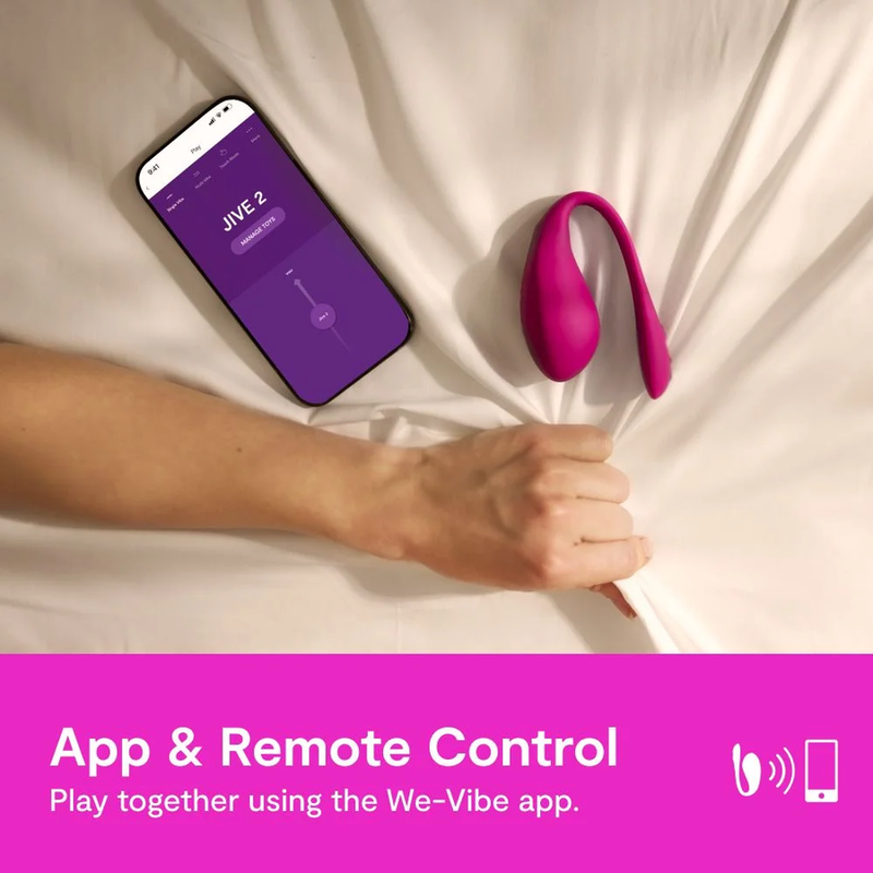 WE-VIBE - JIVE 2 VIBRADOR HUEVO PONIBLE ROSA ELÉCTRICO