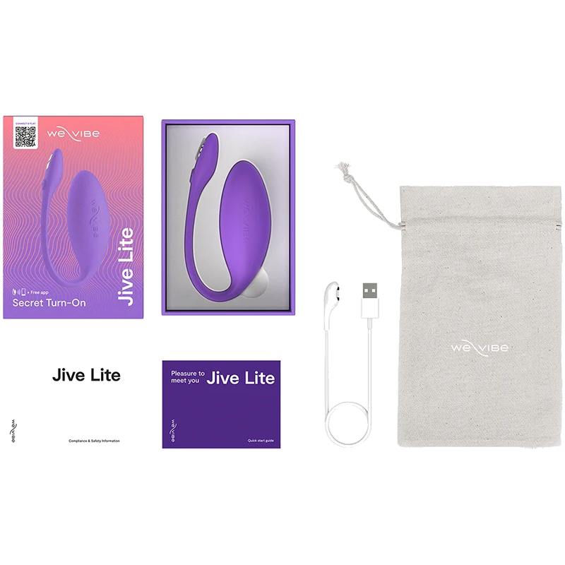 WE-VIBE - JIVE LITE VIBRADOR HUEVO PONIBLE CON CONTROL POR APLICACIÓN PÚRPURA