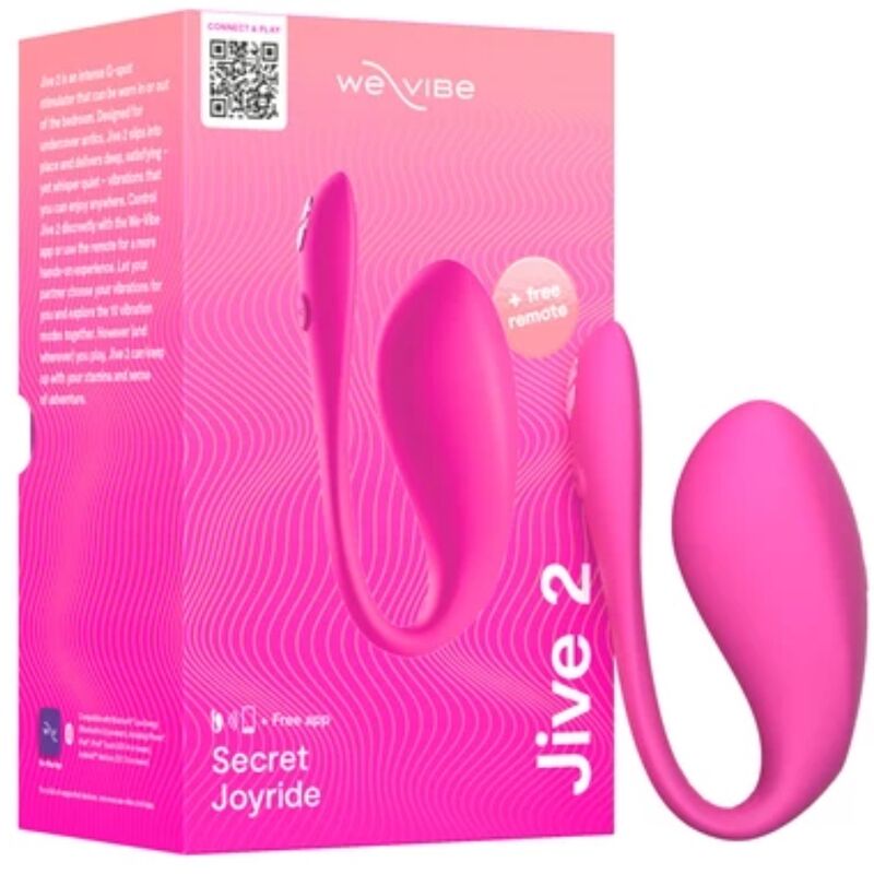 WE-VIBE - JIVE 2 VIBRADOR HUEVO PONIBLE ROSA ELÉCTRICO