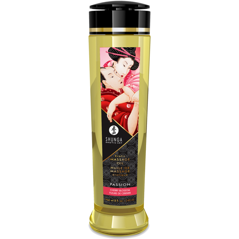 SHUNGA - PASSION ACEITE DE MASAJE ERÓTICO FLOR DE CEREZO 240 ML