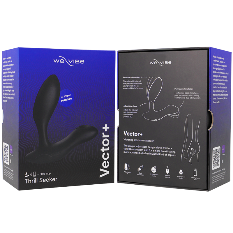 WE-VIBE - VECTOR+ MASAJEADOR DE PRÓSTATA NEGRO CONTROL REMOTO