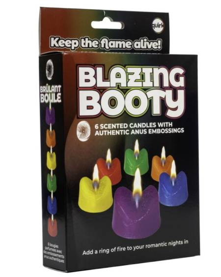 SPENCER & FLEETWOOD - BLAZING BOOTY ANUS CANDLES VELAS CON FORMA DE ANO PARA FIESTAS